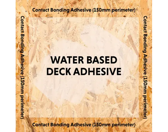 Water-Based Deck Adhesive — One-Piece