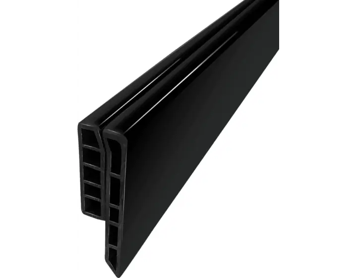2.5m Gutter Drip with Joiner & Fixings [Black] [Integra-Trim] #CELLULAR