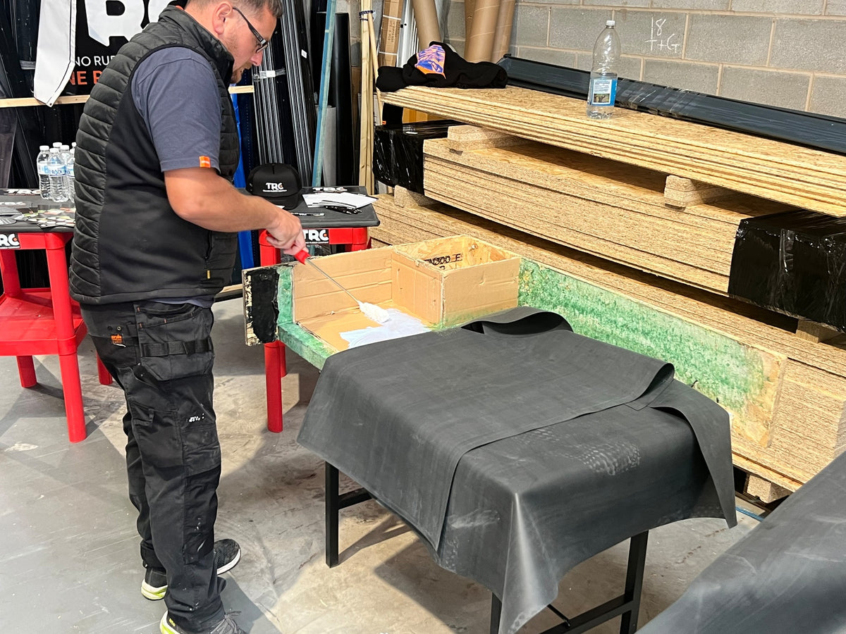 Practical EPDM roofing training at Forti Nova in Blackburn