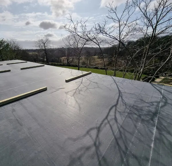 Completed FlexiProof EPDM flat roof installation