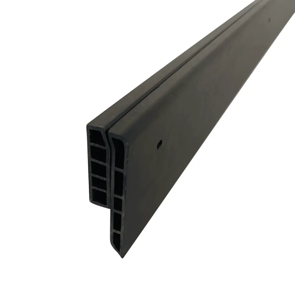 Black cellular EPDM roof edge trim